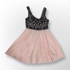 Lovelygirl Light Pink and Black Dress, Small